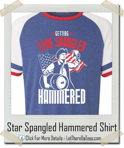 America Star Spangled Hammered T-Shirt