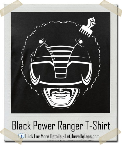 Black Power Ranger Parody T-Shirt
