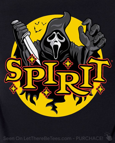 Ghost Face Spirit Halloween Logo T-Shirt