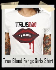 True Blood Fangs Girls T-Shirt